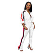 Load image into Gallery viewer, Side Stripe Fashion Casual Two Piece Women's Tracksuit