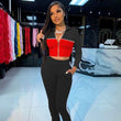 Load image into Gallery viewer, Two Piece Tracksuit Set Crop Top Pencil Pants