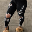 Load image into Gallery viewer, Women Ripped Hollow Out Jeans