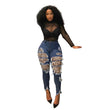 Load image into Gallery viewer, Leopard Print Patchwork Women Jeans Pants Tassel Distressed Denim Pencil Trousers Plus Size S-3XL