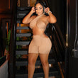Load image into Gallery viewer, Halter Crop Top Lace Up Bodycon Mini Skirt