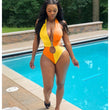Load image into Gallery viewer, Hollow Out Lace Up Halter Trikini Swimsuit