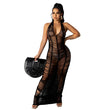 Load image into Gallery viewer, See Through Maxi Knitted Beach Dress