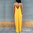 Load image into Gallery viewer, Women's Spaghetti Strap Dress Solid Deep V Neck Sleeveless Pockets Loose
