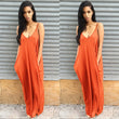 Load image into Gallery viewer, Women's Spaghetti Strap Dress Solid Deep V Neck Sleeveless Pockets Loose
